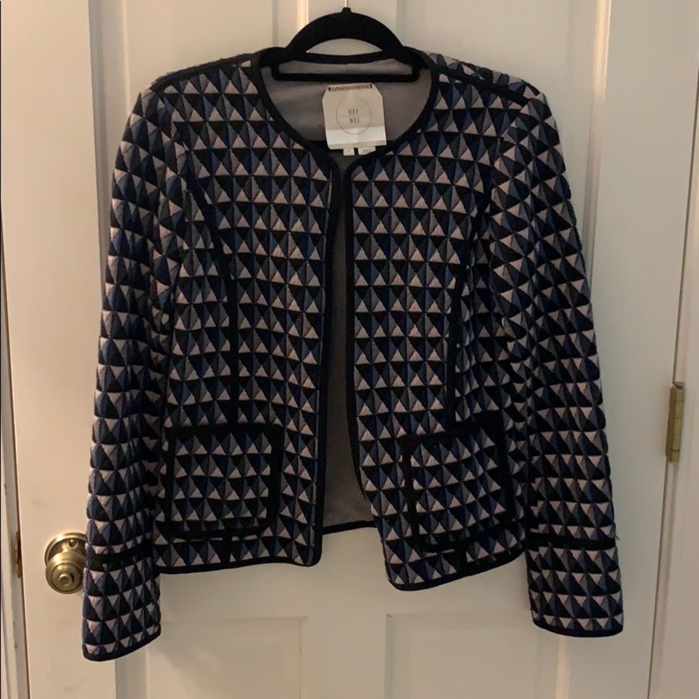 Anthropologie Women’s S Geometric Quilted Jacket